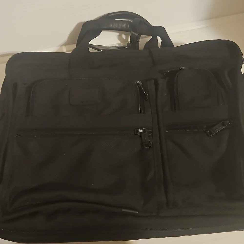 TUMI Alpha Expandable Ballistic Nylon Briefcase Messenger Laptop Bag 26214D3 7th